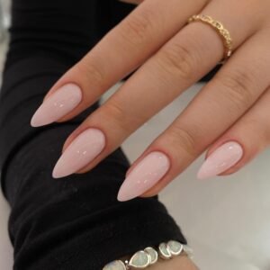 24-Piece Medium Almond Dusty Pink Stiletto Press-On Nails